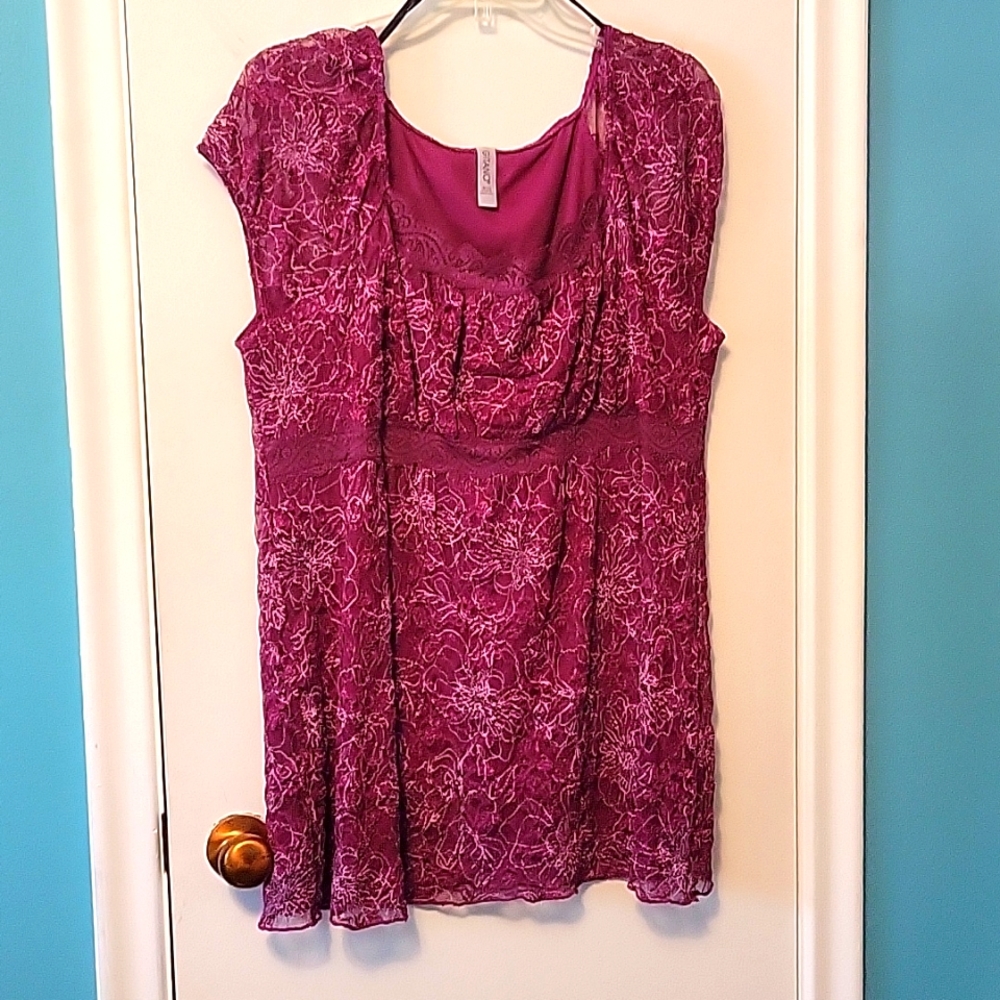 Purple sleeveless top